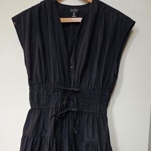 Nicole Miller Navy Blue Maxi Dress Sz S